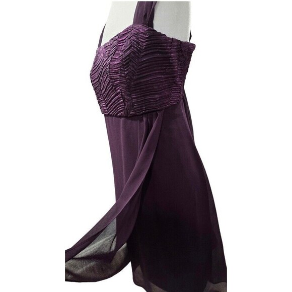 R&M Richards 2 Piece Dress Size 18 Purple Cocktail/Mother of Bride Bolero Jacket - Picture 4 of 13